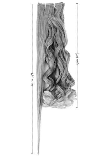 PRETTYSHOP XL Set 7 piezas SET Clip en extensiones La extensión del pelo Un postizo resistente al calor corrugado mezclar marrón # 4T30 CE9-1
