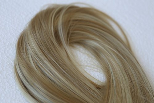 Prettyshop XXL Set de 8 piezas de extensiones de pelo clip de 60 cm, resistentes al calor, lisas