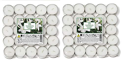 Price's Candles 021961D - Velas de té perfumadas con aroma a jazmín (50 unidades)