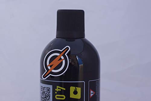 Primero y único Airsoft Gas and Patch, Nuprol 4.0 Black Gas hi Power BB Pistola y Fusil propulsor