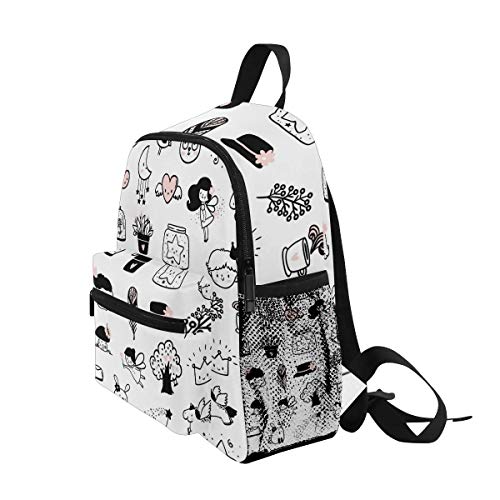 Prince Princess - Mochila para niños y niñas (3 a 8 años), color blanco