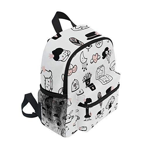 Prince Princess - Mochila para niños y niñas (3 a 8 años), color blanco