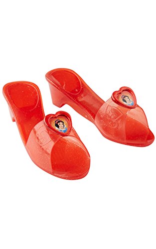 Princesas Disney - Zapatos de Blancanieves para niña, color rojo - Talla 4-6 años (Rubie's 35355)