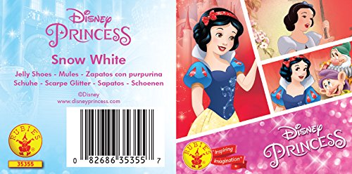 Princesas Disney - Zapatos de Blancanieves para niña, color rojo - Talla 4-6 años (Rubie's 35355)