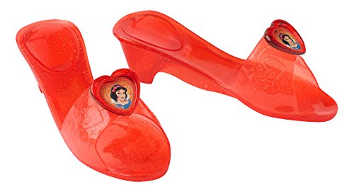 Princesas Disney - Zapatos de Blancanieves para niña, color rojo - Talla 4-6 años (Rubie's 35355)