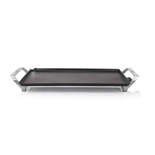 Princess Table Chef Premium 103120 Plancha extragrande XXL, con doble elemento calefactor, 60 x 36 cm