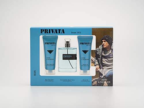 Privata Cedro & Cachemir Man EdT 75ml/ Gel Baño 75ml/ After Shave 75ml