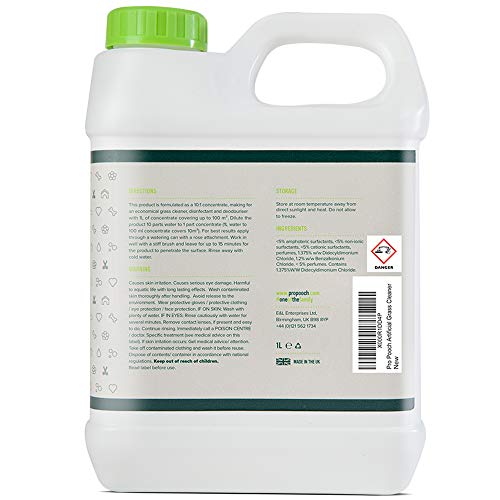Pro Pooch Limpiador de Pasto Artificial para Perros (Súper Concentrado) Desinfectante y Desodorizante. Botella [1 litro] fácil Almacenamiento