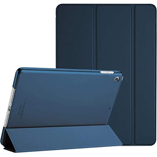 Procase Funda Delgada para iPad 8 2020 y iPad 7 2019 10.2", Carcasa Folio Ligera con Tapa Inteligente/Reverso Translúcido/Soporte para 2020 y 2019 10.2 Inch iPad 8ª / 7ª - Azul Marino