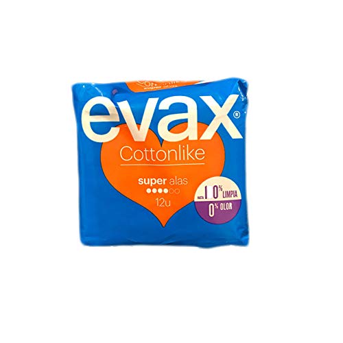 Procter & Gamble COMPRESAS EVAX COTTONLIKE SUPER ALAS 12 UNIDADES
