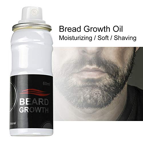 Productos Para el Crecimiento de la Barba Beard Oil 60ml Crema para el Crecimiento de la Barba de los Hombres Crecimiento Natural del vello Facial Crecimiento del vello Facial