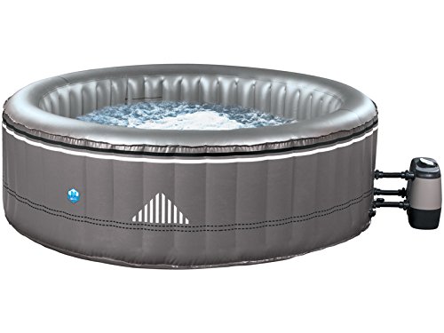 PRODUCTOS QP- Spa Malibú | Spa hinchable burbujas | Jacuzzi redondo | Jazuzzi spa hinchable exterior | Jacuzzi 4 personas, 710L
