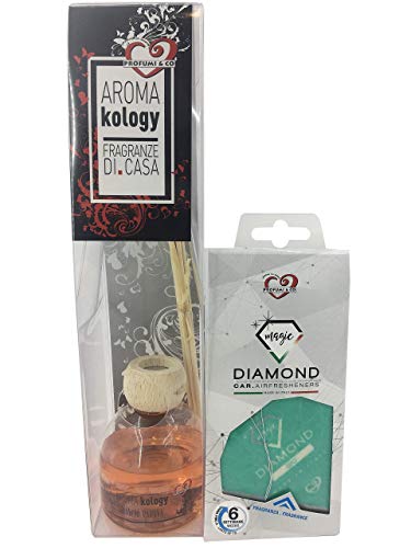 Profumi & Co - Aromakology - El único ambientador casa Que Funciona sin Girar los palitos - Difusor Aromas Súper Concentrado - Dura 70 días