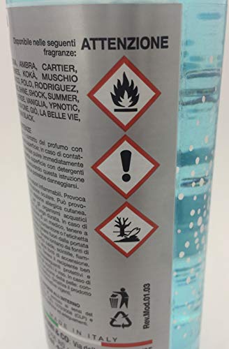 Profumi & Co–Ambientador Spray Luxury Profesional-Ambientador Coche,Hogar,Trabajo-Fragancias para ambientes-Ambientador Coche Nuevo-Quita Malos Olores-300 ml Made in Italy (OBlack)