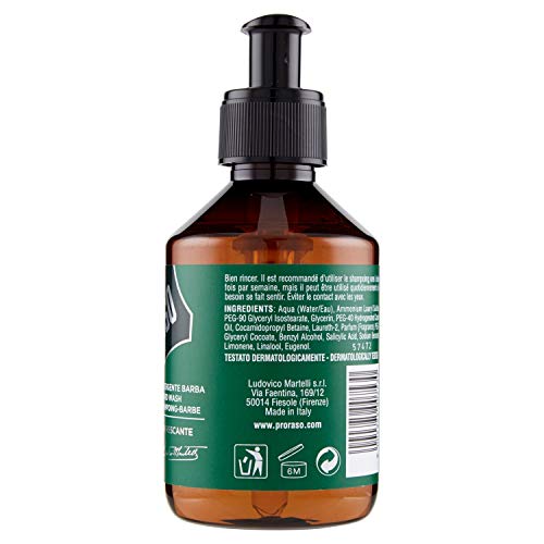 Proraso Beard Wash Refreshing, 200 ml
