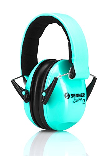 Protección auditiva Senner KidsPro para niños y bebés. Bebés desde 12 meses y niños hasta 16 años crecen con ella (menta/turquesa)