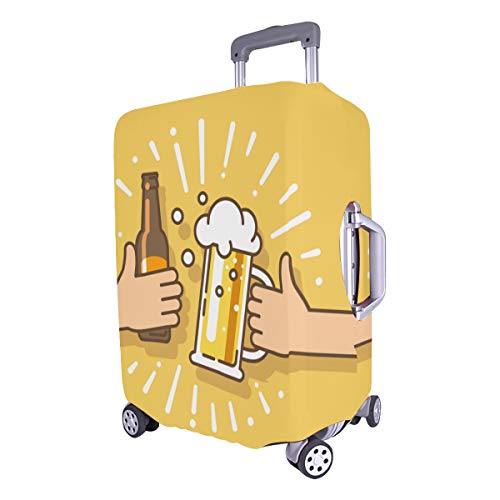 Protector de Equipaje a Prueba de Agua Cubierta de Maleta Bebida de Cerveza Acuerdo acordado Saludos Funda Duradera Lavable Se Adapta a 28.5 X 20.5 Pulgadas Samsonite Protector de Maleta Protector de
