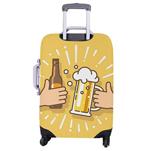 Protector de Equipaje a Prueba de Agua Cubierta de Maleta Bebida de Cerveza Acuerdo acordado Saludos Funda Duradera Lavable Se Adapta a 28.5 X 20.5 Pulgadas Samsonite Protector de Maleta Protector de
