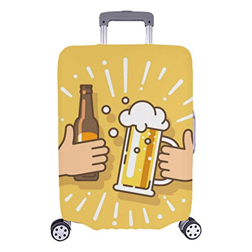 Protector de Equipaje a Prueba de Agua Cubierta de Maleta Bebida de Cerveza Acuerdo acordado Saludos Funda Duradera Lavable Se Adapta a 28.5 X 20.5 Pulgadas Samsonite Protector de Maleta Protector de