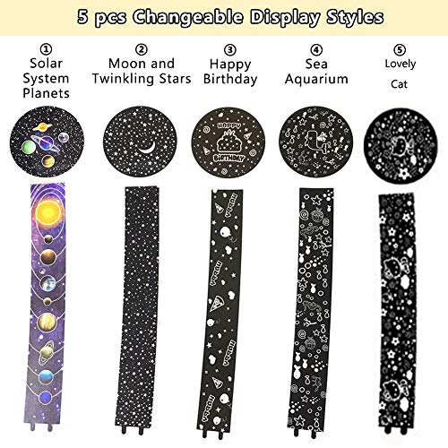 Proyector Baby Star Luz Nocturna, Jiayida Stars Sky Night Projection Rotación de 360 Grados Proyector Sky Lamp de 3 Modos, Regalos Ideales Para Niños, Amigos, Mujeres (Planeta)