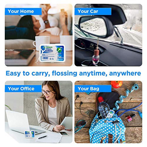 Púas dentales de hilo dental, 250 unidades, con estuches portátiles y 100 palillos de dientes interdentales, perfectos para la familia, hotel, viajes