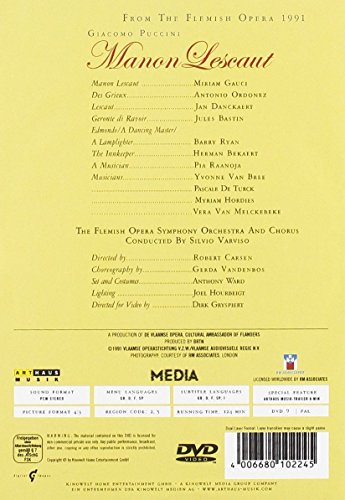 Puccini, Giacomo - Manon Lescaut [Alemania] [DVD]