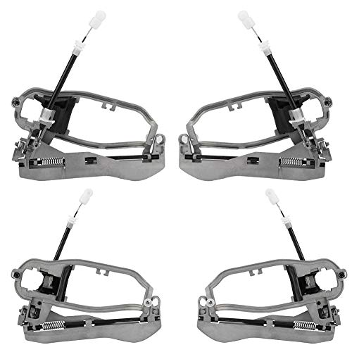 Puerta Vobor coche del puntal del mango, Carrier interior de la manija de vivienda de reemplazo compatible con B-M-W X5 fuera de la carretera E53 OE 51218243615/51228243635 izquierdo delantero/trase