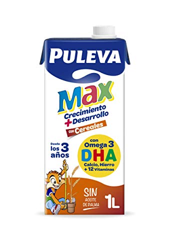 Puleva Max Leche de Crecimiento y Desarrollo con Cereales - Pack 6 x 1Lt