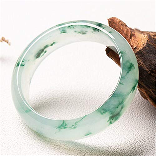 Pulsera Brazalete ajorca Jade Joya Piedra Natural Bangle Mujer Verde Talla 53-64mm,54mm