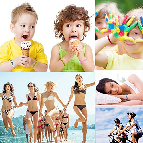 Pulsera Mosquitos, Mosquito Repelente Alzacuello Libre de Deet La Pulsera Natural del Repulsivo de Insecto de Las Vendas del Anti-mosquito del Cuero Artificial de La Moda Natural - 16Piezas