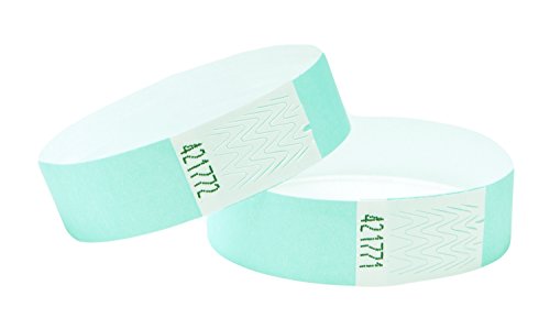 Pulseras Brazzaville de Identificación Tyvek, 100 Piezas