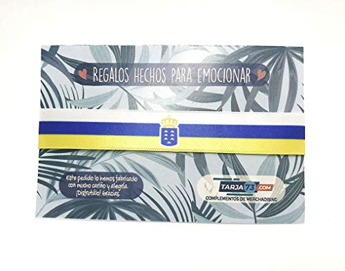 Pulseras de tela con mensaje: BANDERA DE LA COMUNIDAD AUTÓNOMA DE LAS ISLAS CANARIAS | Regalo original