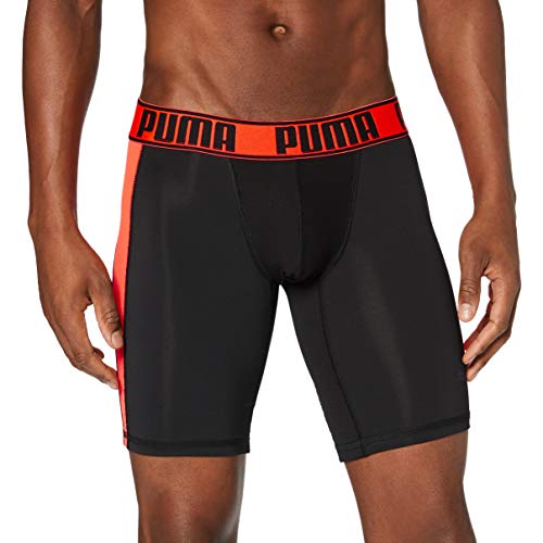 PUMA Active Long Boxer 1p Packed Calzoncillos Largos Deportivo, Orange (Orange 030), M para Hombre