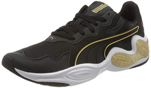 PUMA Cell Magma WN'S, Zapatillas de Running para Mujer, Negro Black White/Gold 02, 38 EU