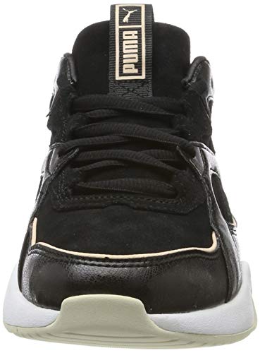 PUMA Nova 2 Suede Wn's, Zapatillas Deportivas para Mujer, Black-Peach Parfait, 40.5 EU