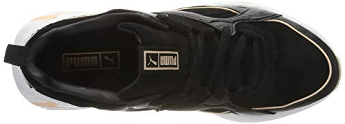 PUMA Nova 2 Suede Wn's, Zapatillas Deportivas para Mujer, Black-Peach Parfait, 40.5 EU
