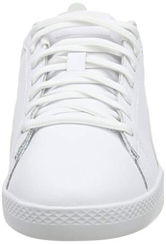 PUMA Smash WNS V2 L, Zapatillas para Mujer, Blanco White White, 41 EU