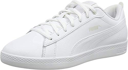 PUMA Smash WNS V2 L, Zapatillas para Mujer, Blanco White White, 41 EU