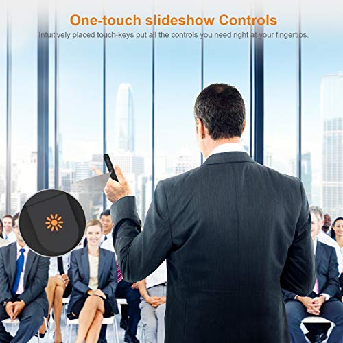 Puntero Laser Presentaciones Doosl Presentador de Diapositivas Remoto Mando para Powerpoint Presentación, Keynote, Prezi, Windows XP/7/8, Linux, Android - Batería AAA No Incluida