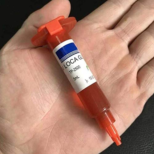 PURATEN Pegamento óptico líquido, reparación de Pantalla táctil de teléfono, Cristal LCD, Adhesivo práctico y Transparente para Todos los Trabajos de reparación de Smartphones.