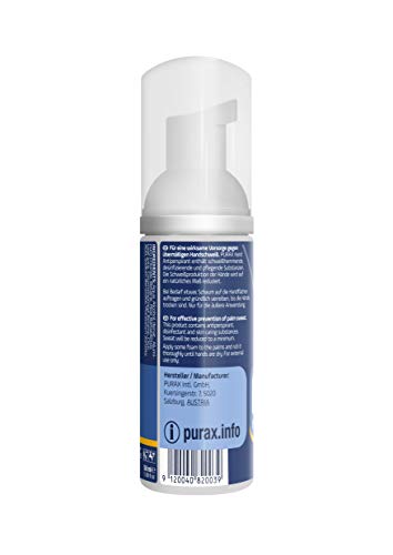 Purax mano espuma antitranspirante, 50 ml