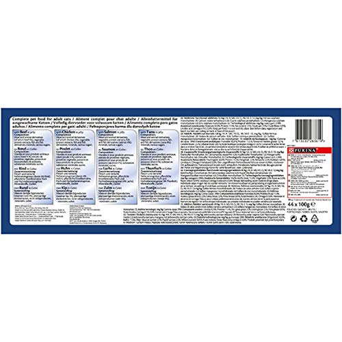 Purina Felix Fantastic comida para gato surtido variado Pack 44 x 100 g