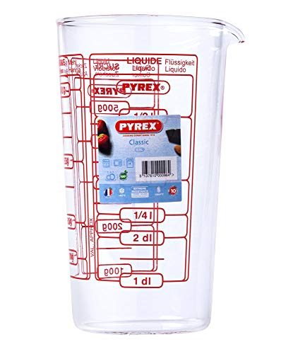 Pyrex Vaso MEDIDOR 0,5L 888, Centimeters