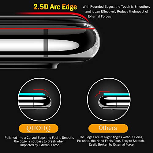 QHOHQ 2 Piezas Protector de Pantalla para Xiaomi Redmi Note 9S/Note 9 Pro/Poco M2 Pro con 2 Piezas Protector de Lente de Cámara, Cristal Templado Membrana, [9H Dureza] - HD - [Anti-Arañazos]