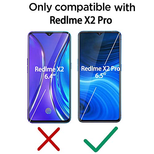 QHOHQ Protector de Pantalla para Realme X2 Pro, [3 Piezas] [Dureza 9H] Sin Burbujas HD Transparente Anti-Arañazos Cristal Templado