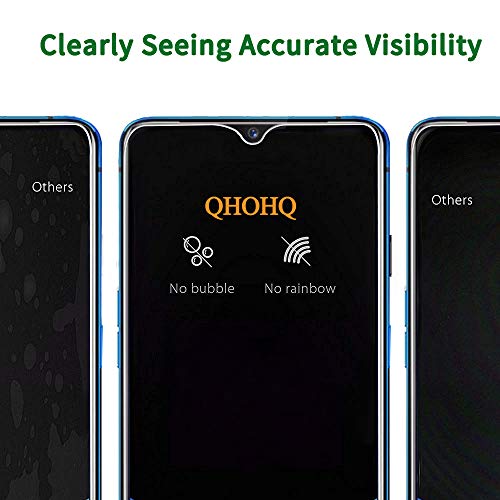 QHOHQ Protector de Pantalla para Realme X2 Pro, [3 Piezas] [Dureza 9H] Sin Burbujas HD Transparente Anti-Arañazos Cristal Templado