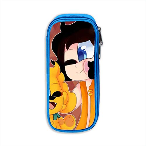 QiangQ Mikecra-Ck Estuche de lápices Papelería Bolsa Útiles escolares Bolsa de cosméticos de viaje Bolsa de papelería impresa Negro Talla única