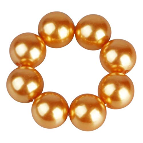 Qimao Le Ragazze Delle Donne di Alta Big Elastico Falso Falso Perla imitazione dei Capelli Ponytail anelli a Fascia Headwear dell'involucro Della Testa