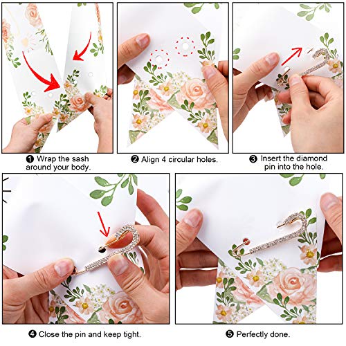 Qpout Oro Rosa Es mi Faja de 60 cumpleaños 60 Fabuloso Faja- Regalos de cumpleaños Accesorios con pasadores de Diamantes Alegrías para Suministros de Fiesta de cumpleaños de Sesenta años