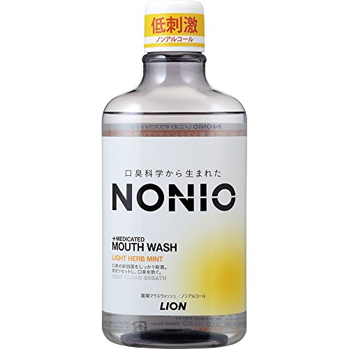 [Quasi-drug] NONIO Mouth Wash Non-alcoholic Light Herb Mint 600ml Mouthwash